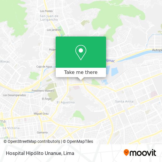 Mapa de Hospital Hipólito Unanue