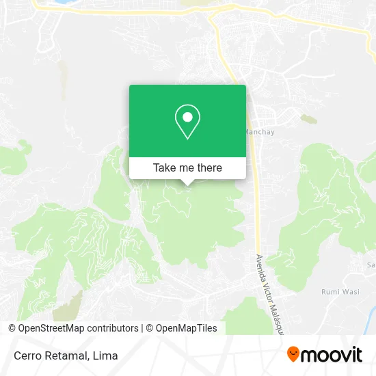 Cerro Retamal map