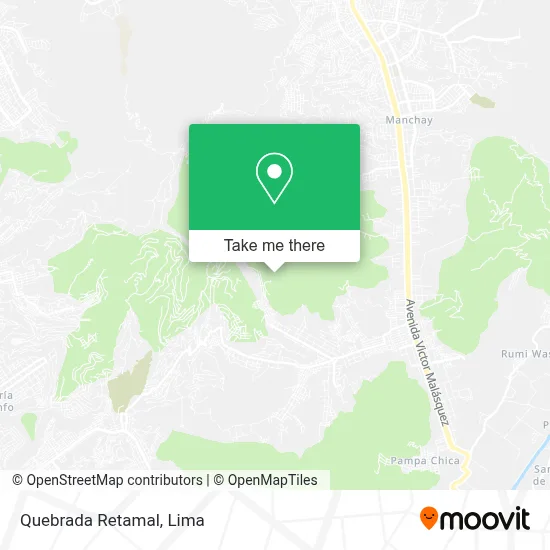 Quebrada Retamal map