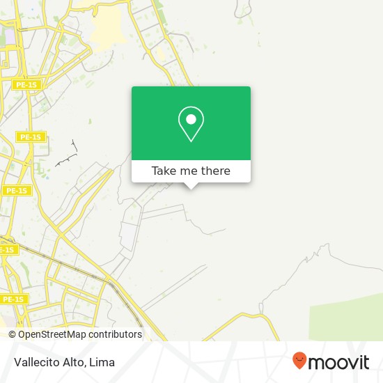 Vallecito Alto map