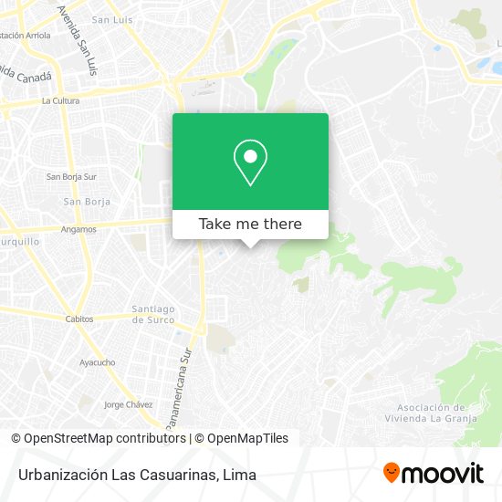 Mapa de Urbanización Las Casuarinas
