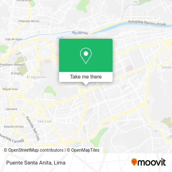 Mapa de Puente Santa Anita