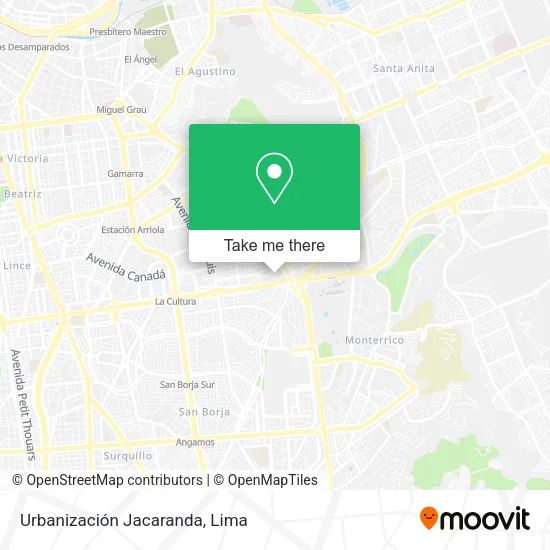 Mapa de Urbanización Jacaranda
