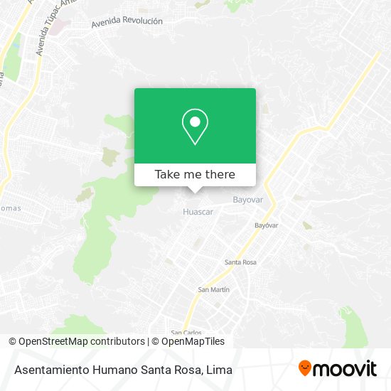 Asentamiento Humano Santa Rosa map