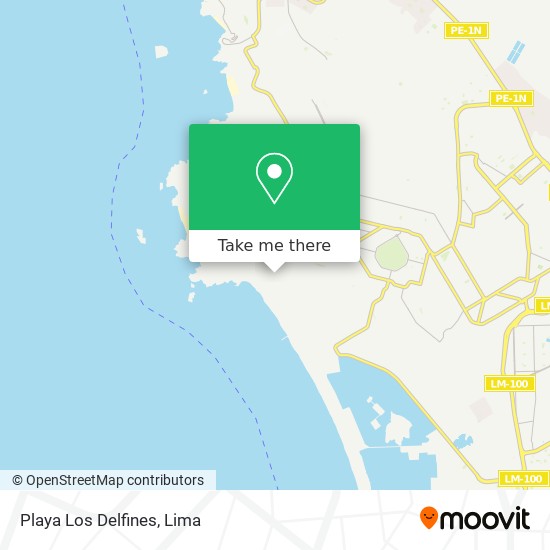 Playa Los Delfines map