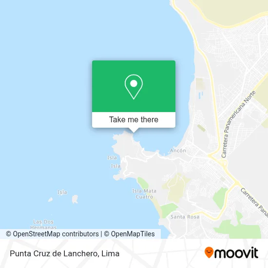 Punta Cruz de Lanchero map