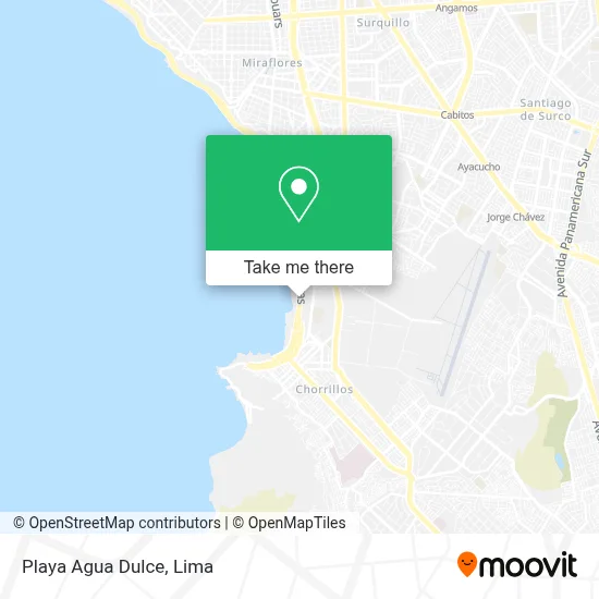 Playa Agua Dulce map