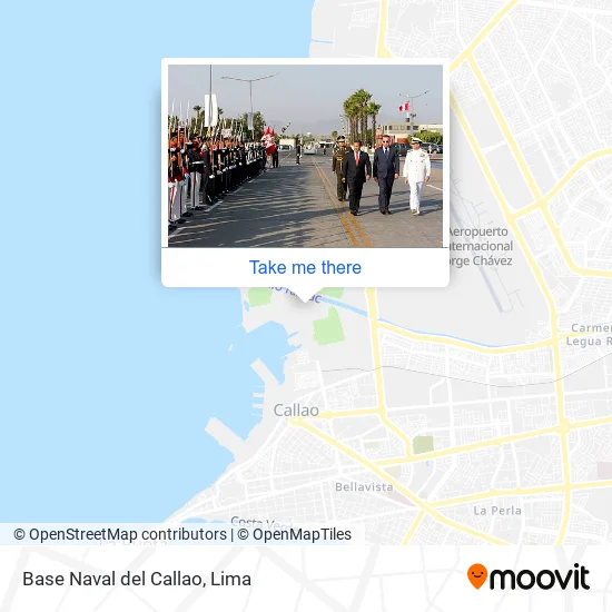 Mapa de Base Naval del Callao