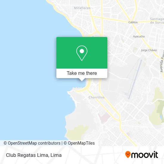 Club Regatas Lima map