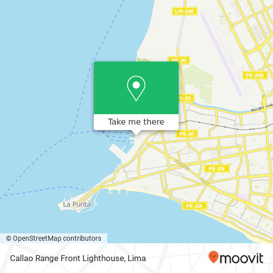 Callao Range Front Lighthouse map