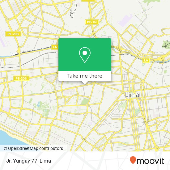 Jr. Yungay 77 map