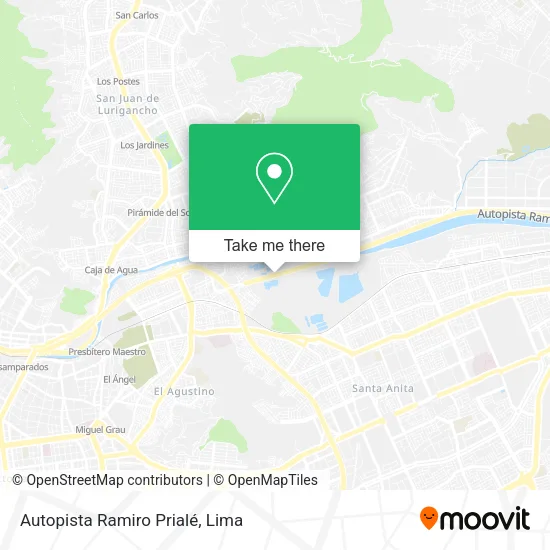 Mapa de Autopista Ramiro Prialé