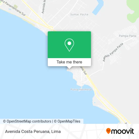 Avenida Costa Peruana map