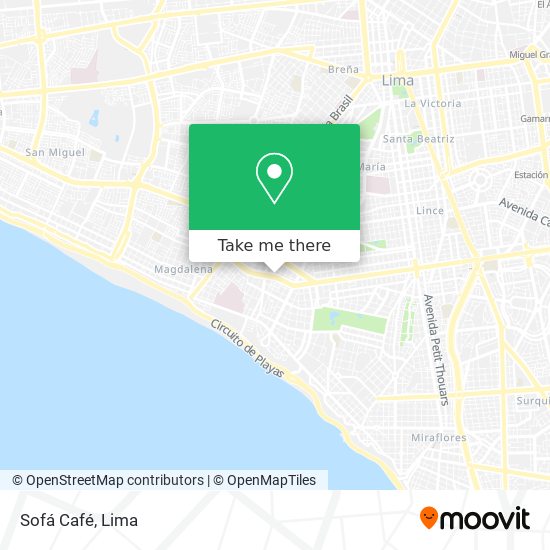Sofá Café map