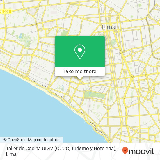 Taller de Cocina UIGV (CCCC, Turismo y Hotelería) map