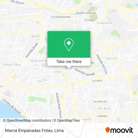 Mapa de Mamá Empanadas Fritas
