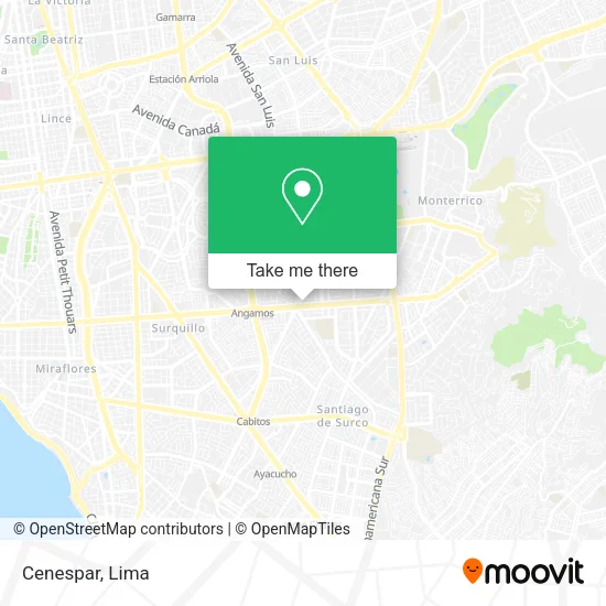 Cenespar map