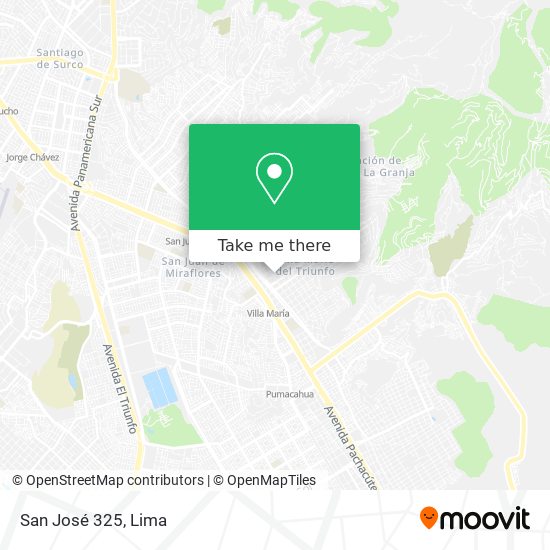 San José 325 map