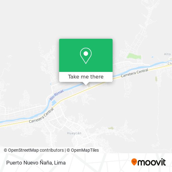 Puerto Nuevo Ñaña map