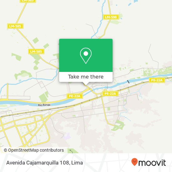 Avenida Cajamarquilla 108 map