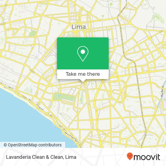 Lavanderia Clean & Clean map