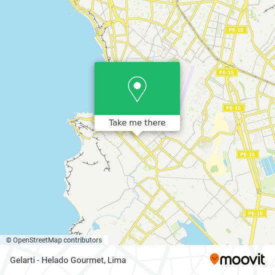 Gelarti - Helado Gourmet map