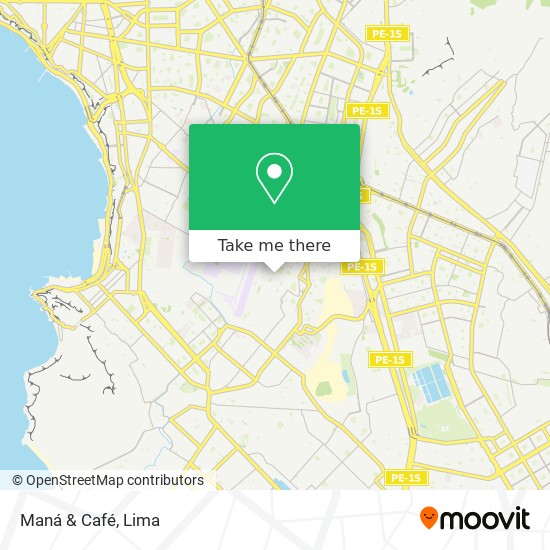 Maná & Café map