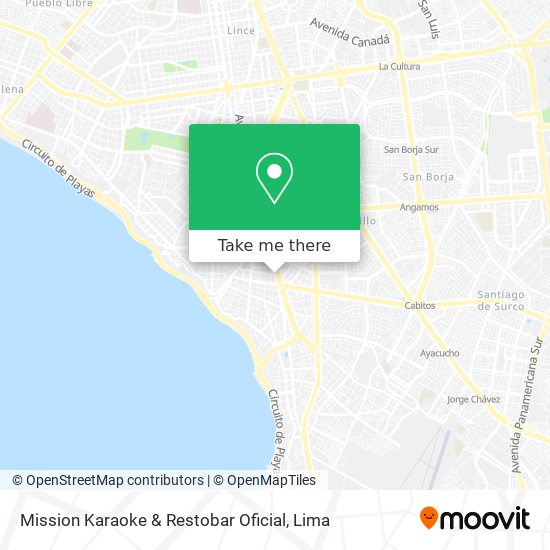 Mission Karaoke & Restobar Oficial map