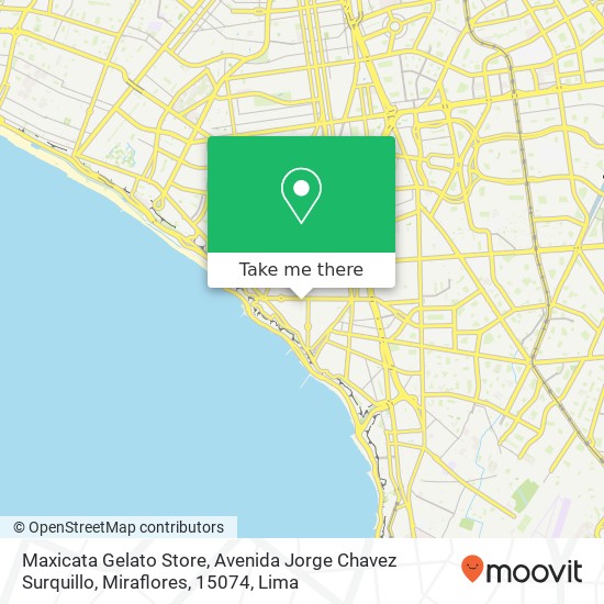 Maxicata Gelato Store, Avenida Jorge Chavez Surquillo, Miraflores, 15074 map
