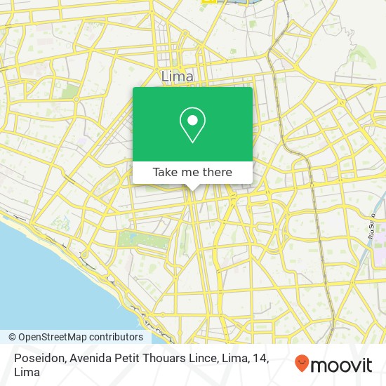 Poseidon, Avenida Petit Thouars Lince, Lima, 14 map