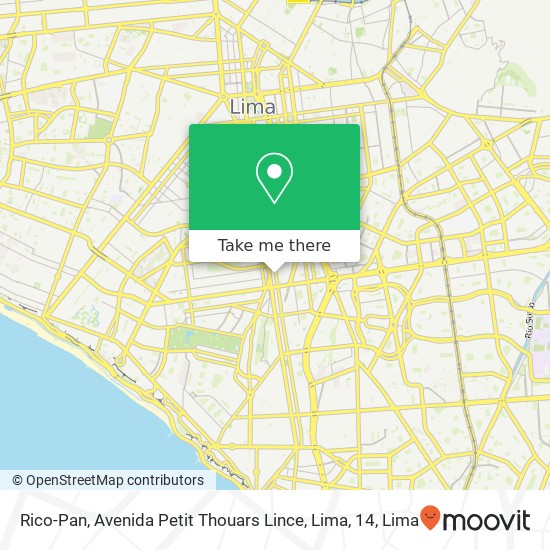 Rico-Pan, Avenida Petit Thouars Lince, Lima, 14 map