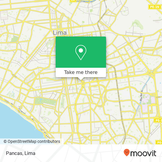Pancas, 2702 Avenida Paseo de la República Lince, Lima, 15046 map