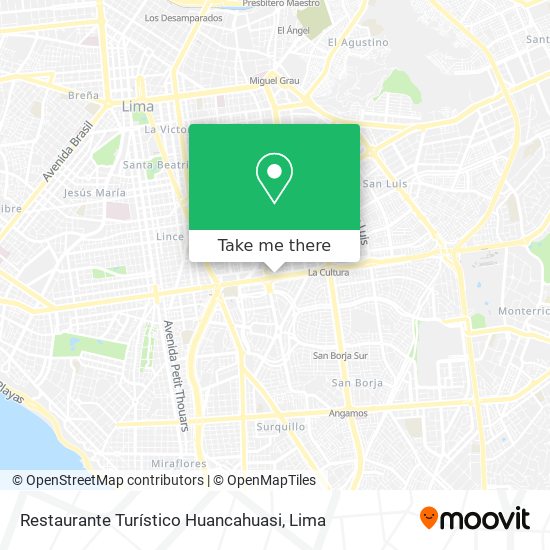 Restaurante Turístico Huancahuasi map