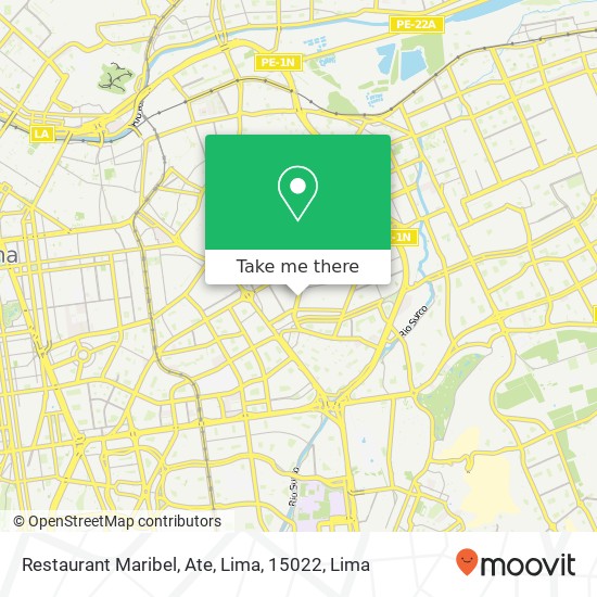 Restaurant Maribel, Ate, Lima, 15022 map