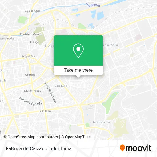 Mapa de FáBrica de Calzado Líder