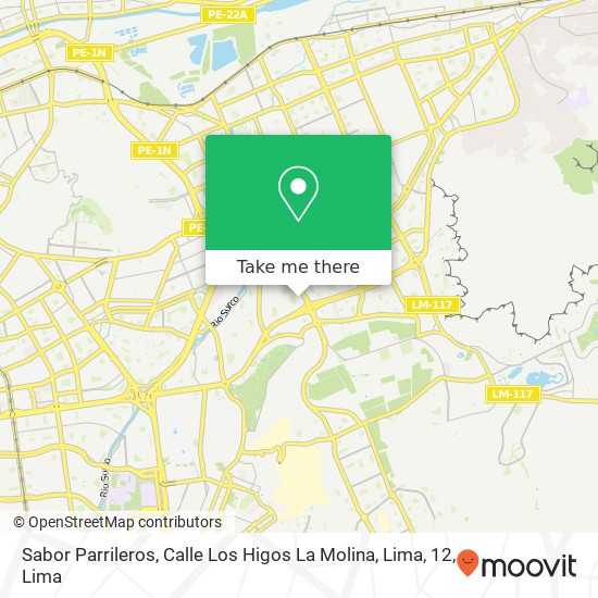 Sabor Parrileros, Calle Los Higos La Molina, Lima, 12 map