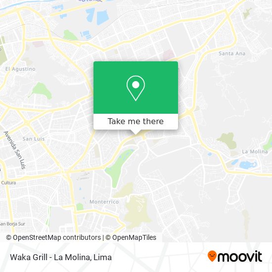 Waka Grill - La Molina map