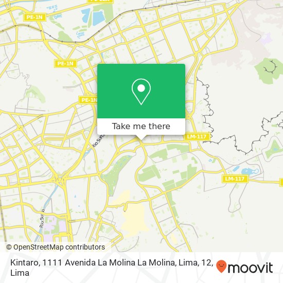 Kintaro, 1111 Avenida La Molina La Molina, Lima, 12 map