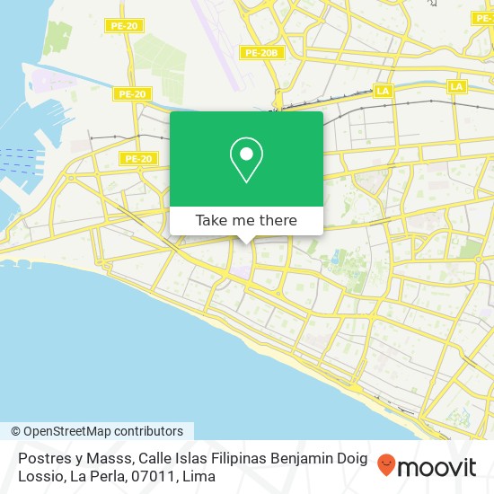 Postres y Masss, Calle Islas Filipinas Benjamin Doig Lossio, La Perla, 07011 map