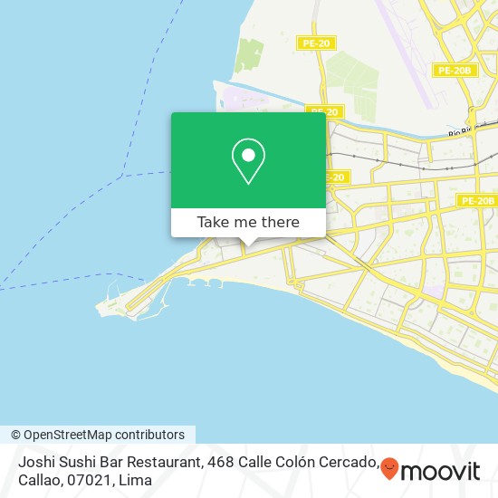 Joshi Sushi Bar Restaurant, 468 Calle Colón Cercado, Callao, 07021 map