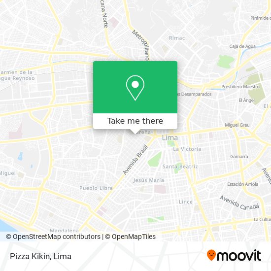 Pizza Kikin map