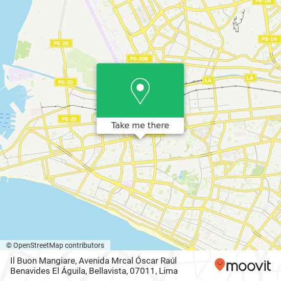 Il Buon Mangiare, Avenida Mrcal Óscar Raúl Benavides El Águila, Bellavista, 07011 map