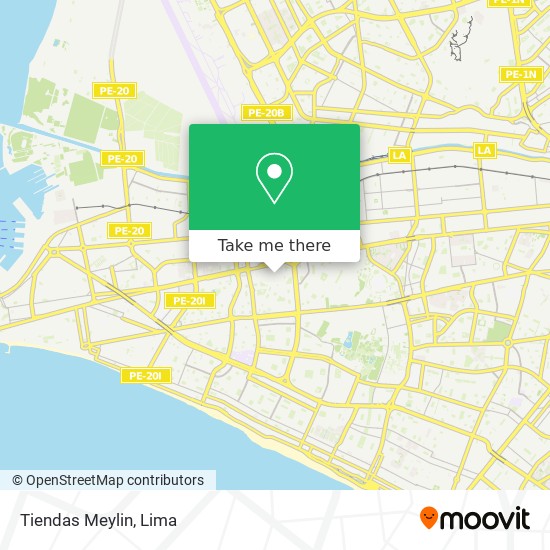 Tiendas Meylin map