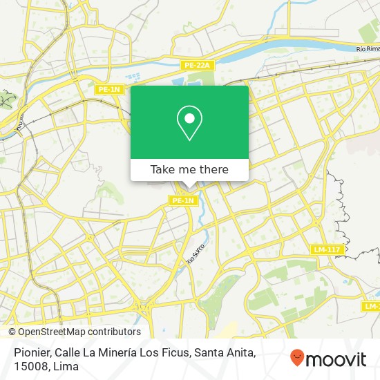 Pionier, Calle La Minería Los Ficus, Santa Anita, 15008 map