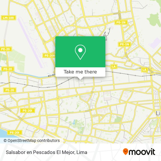 Salsabor en Pescados El Mejor map