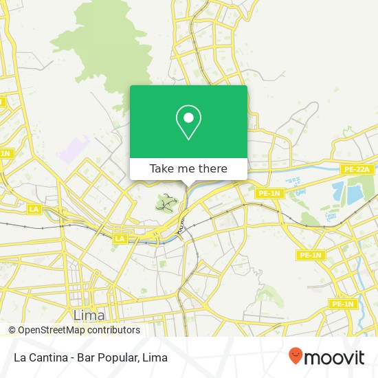 La Cantina - Bar Popular map