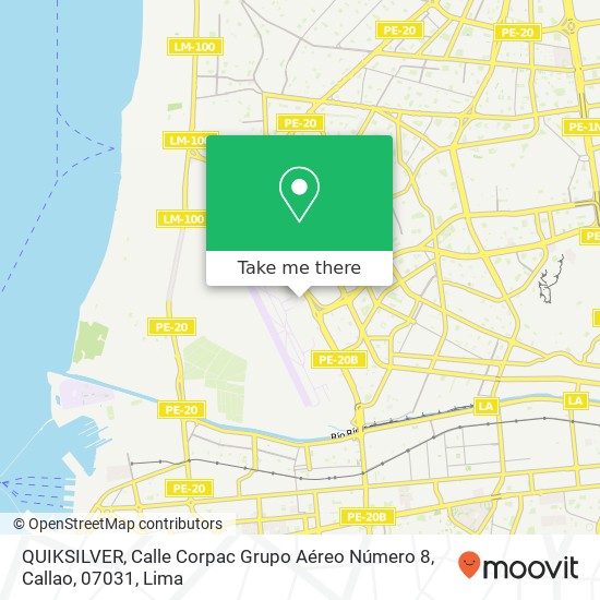 QUIKSILVER, Calle Corpac Grupo Aéreo Número 8, Callao, 07031 map