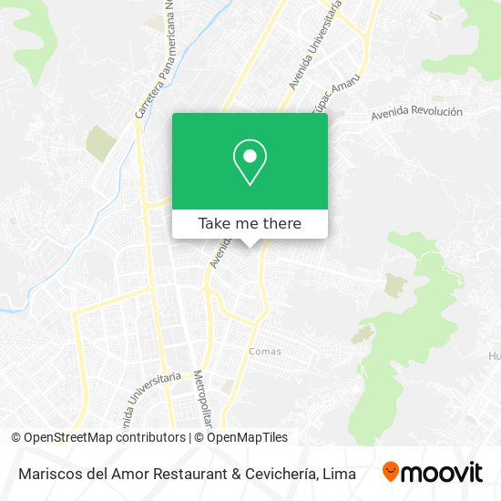 Mapa de Mariscos del Amor Restaurant & Cevichería