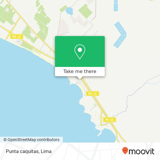 Mapa de Punta caquitas