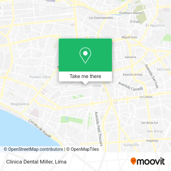Mapa de Clinica Dental Miller